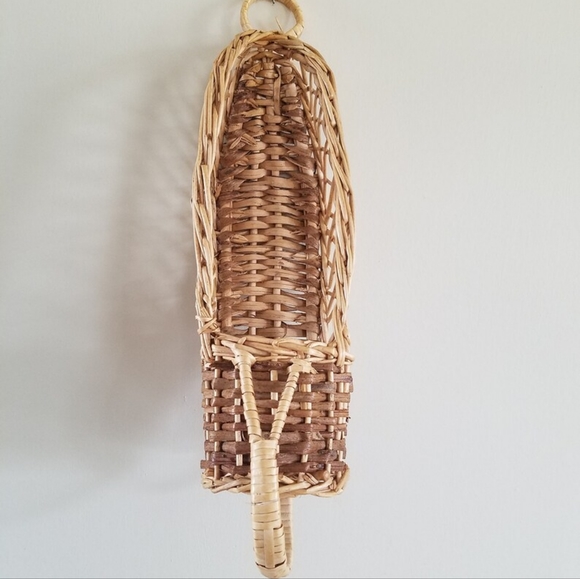 Vintage Woven Wicker Wine Chianti Holder - Picture 2 of 10